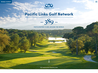Global Golf Network Website golf golfing uidesign ux web design website
