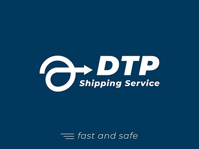 DTP Shipping logo design brand identity branding design graphic design illustration logo logo design shipping service logo