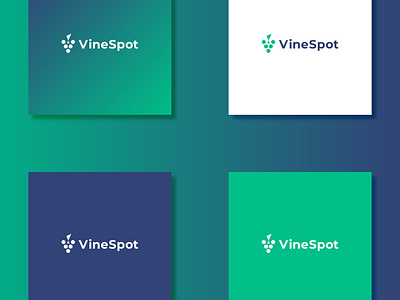 Vinespot modern logo design