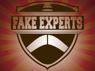 Fake Experts Logo american football crest fantasy football football nfl shield sport
