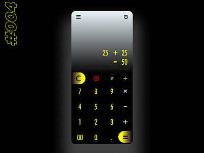 Design a calculator  #dailyui #004 #mouliuxi