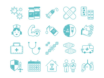 Medical and Healthcare Icons by SukasukaDesign on Dribbble