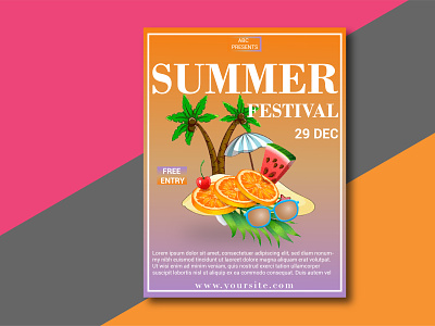 Summer Festival Poster festival graphic design poster summer poster