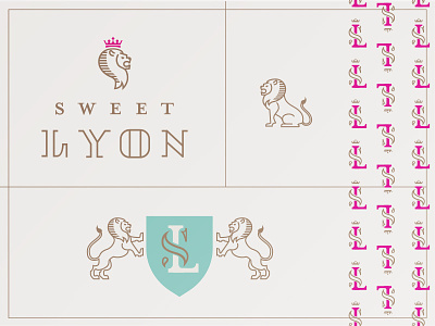 brand direction 1 crest crown lion logo monogram seal