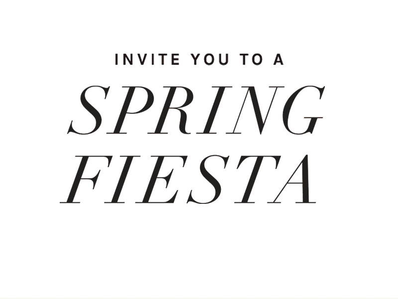 Spring Fiesta - Option 1 blooming flowers gif invitation spring
