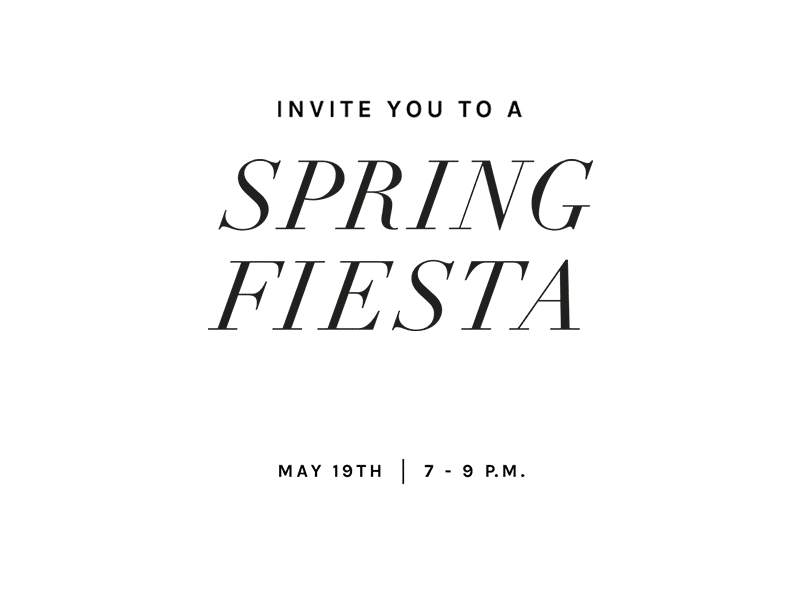 Spring Fiesta - Option 2 spring invitation gif leaves floral