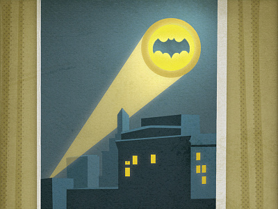 Farewell Adam West... bat signal batman illustratio night sky