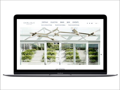 Carlisle design studio website concept architecture design digital interior motion ui ux