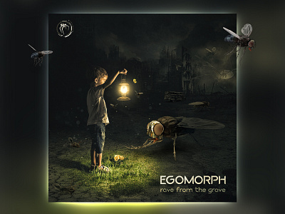 Egomorph single design digital keyvisual music photoshop psychedelic
