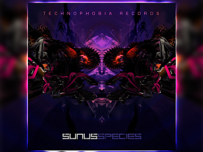 SUNUS EP cover artwork darkprog phobia prog psytrance techno