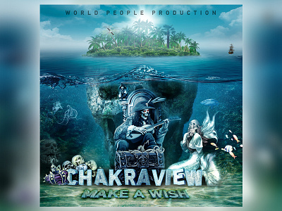 ChakraView Ep Artwork chakraview pirate psychedelic psytrance skull treasure underwater