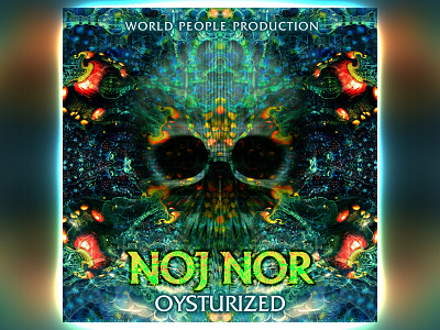 Noj Nor EP artwork pirates psychedelic psytrance skull