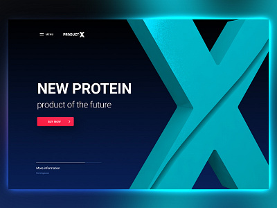 Web cover concept for Product-X concept cover ui ux web