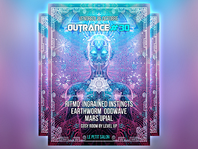 Outrance #30 flyer artwork