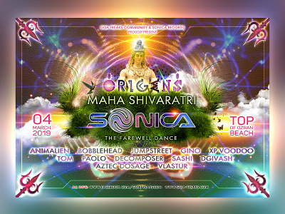 Maha Shivaratri "Sonica Farewell Dance" design digital festival fractal music psychedelic psytrance shiva sonica