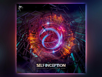 VA Self Inception Artwork 3d adobe cinema4d cover design digital fractal maxon psychedelic psytrance