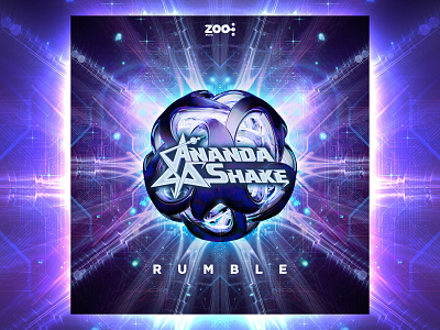 Ananda Shake - Rumble cover 3d cinema4d design digital fractal illustration music psychedelic psytrance