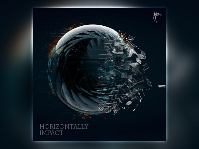 Horizontally Impact cover 3d cinema4d design digital fractal music psychedelic psytrance techno