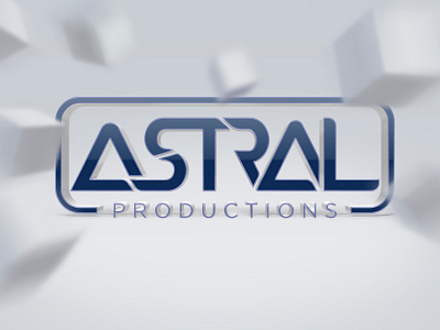 Astral Productions logo 3d branding design digital icon illustration logo music party psychedelic psytrance typography vector