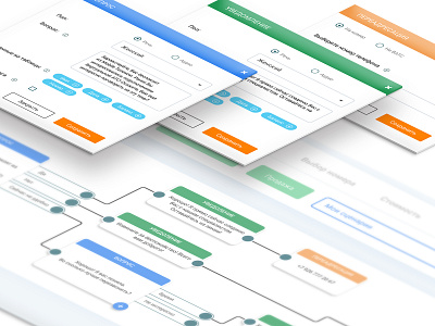 Robot scheme design digital scheme telecom telecommunication ui user interface ux design