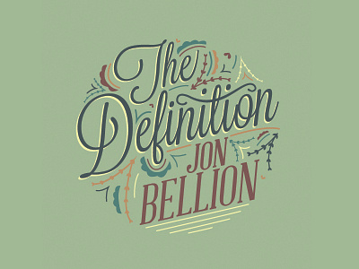 The Definition Emblem illustration lettering modified type type typography