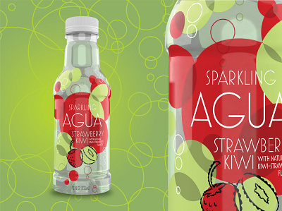 Agua Water Brand branding illustration logo package design typography water waterbottle