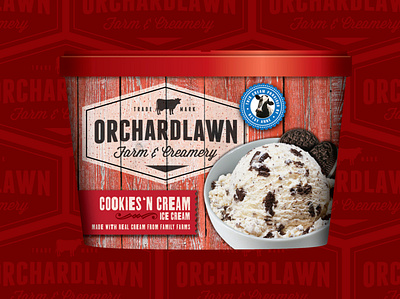 Orchardlawn Creamery Ice Cream Challenge branding logo package design typography