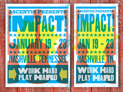 IMPACT! Conference design music nashville poster typography