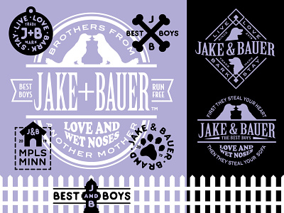 Jake+Bauer Branding branding concept dog dog bone dog house dog tag logo retriever