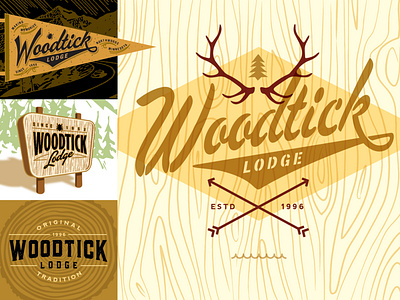 Woodtick Lodge Logos 19 by Mitchell Lindgren on Dribbble