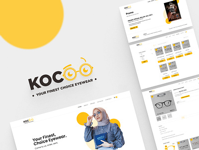 Kocoo Marketplace eyewear landing ui