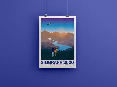 SIGGRAPH 2020 | Poster Design graphic design illustration poster design