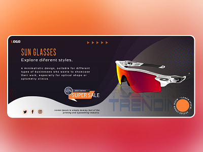Sunglasses Banner Design