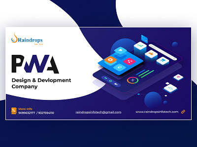 PWA business app devlopment graphic design mobile app design ui vector