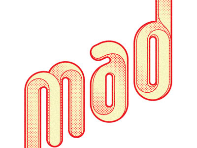 Mad branding design lettering mad type