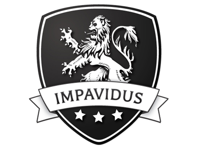 Impavidus Logo Rework v2 - Final crest crossfit impavidus lion logo shield