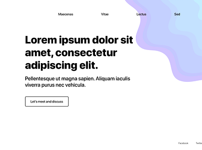 Love for Contours: Design 03 colourful contour minimalistic organic web design