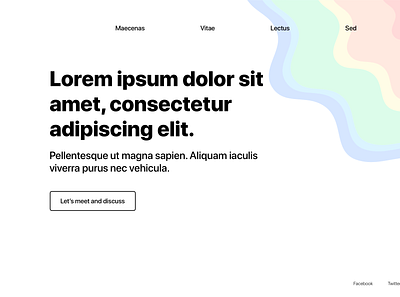 Love for Contours: Design 04 colourful contour minimalistic organic web design