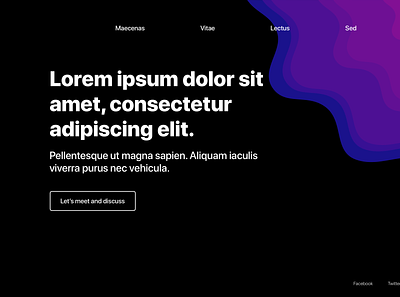 Love for Contours: Design 05 colourful contour minimalistic organic web design