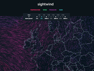 Sightwind data html5 interactive sketch visualisation visualization weather wind