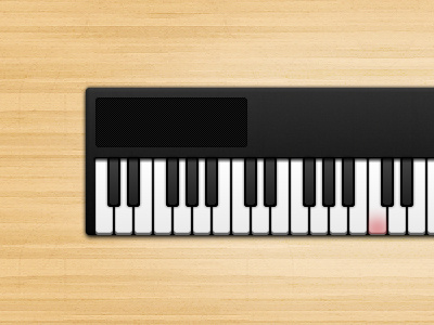 Piano keyboard music piano