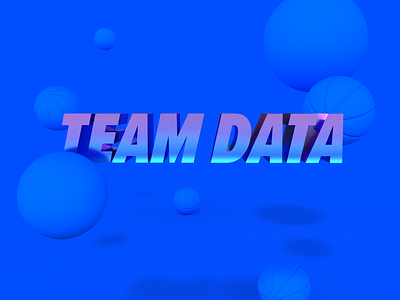 Team Data 3d adobe dimension idk sphears team data