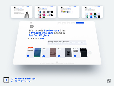 Website RE design 2023 2023 blue concept figma preview redesign