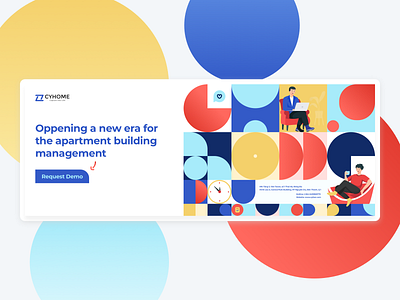 CyHome - Hero Banner banner ui webdesign website