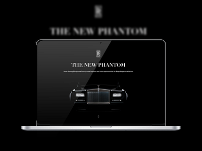 [ Practice Project ] Rolls Royce Phantom Coupé design ui webdesign website