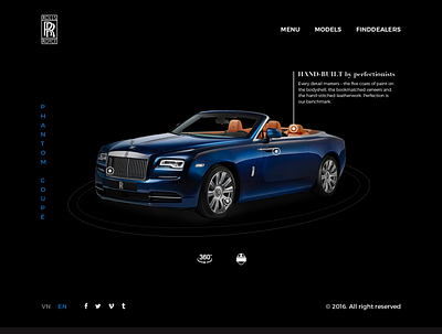 [ Practice Project ] Rolls Royce Phantom Coupé design ui webdesign