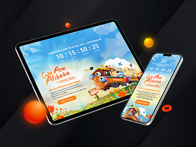 Alibaba - 510 AliDay Event banner ui webdesign website