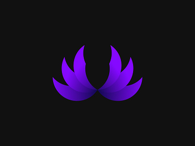 Fly bird blue design feathers gradient graphic design icon illustration illustrator india indian logo minimal minimalism nikxith purple vector wing wings