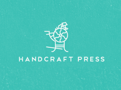 Handcraft Press logo branding handcraft heidelberg letterpress line logo press quality