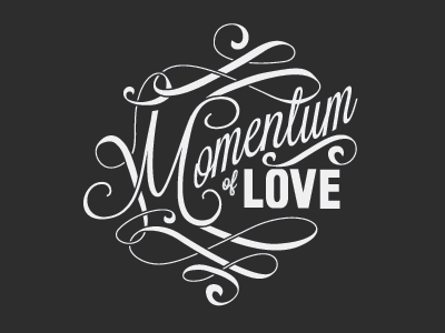 Flourished Momentum flourish love love146 momentum scroll type typography